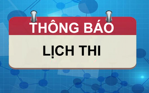 Lịch thi học kỳ I năm học 2020 - 2020